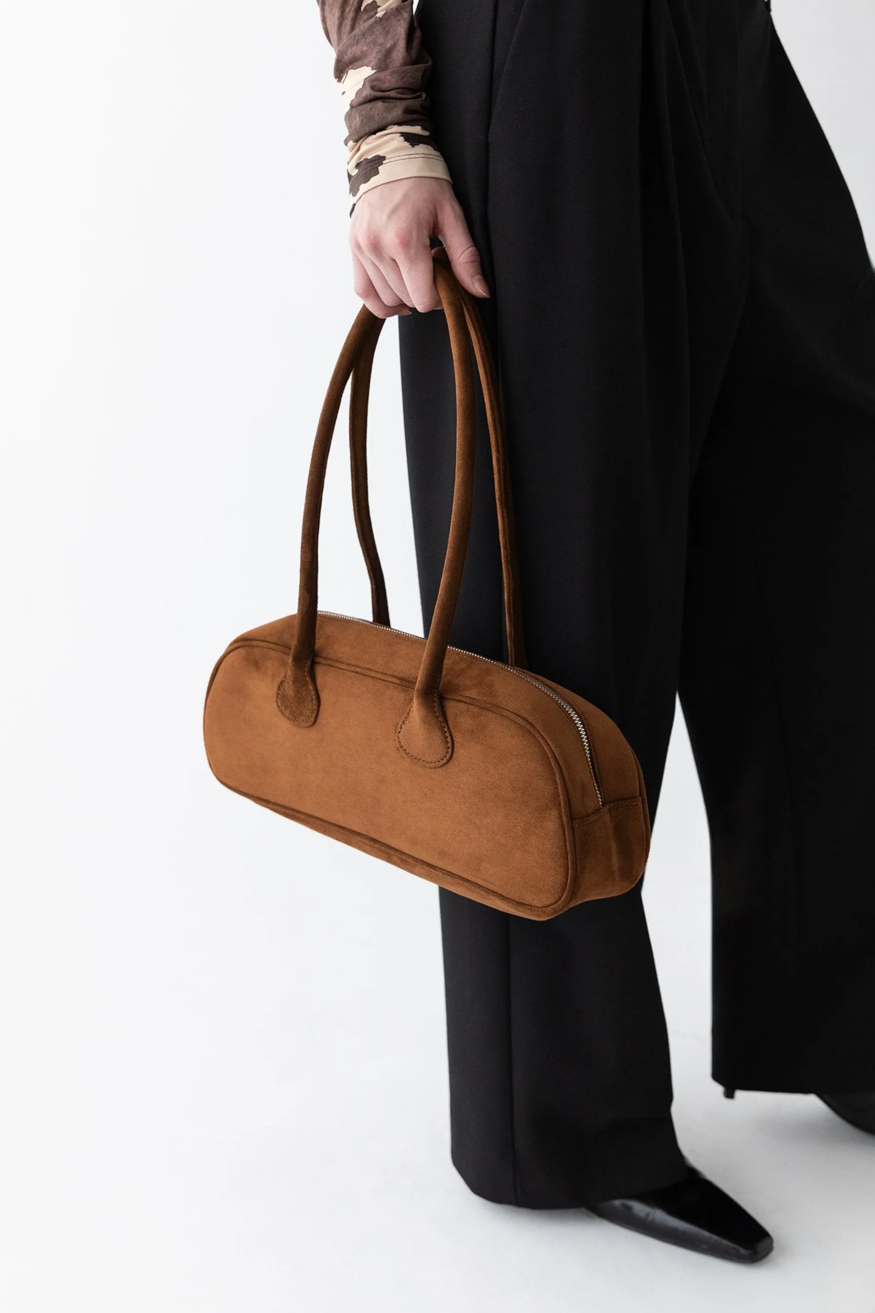 VEGAN SUEDE BOWLER BAG sold by OAK AND FORT product image thumbnail 2