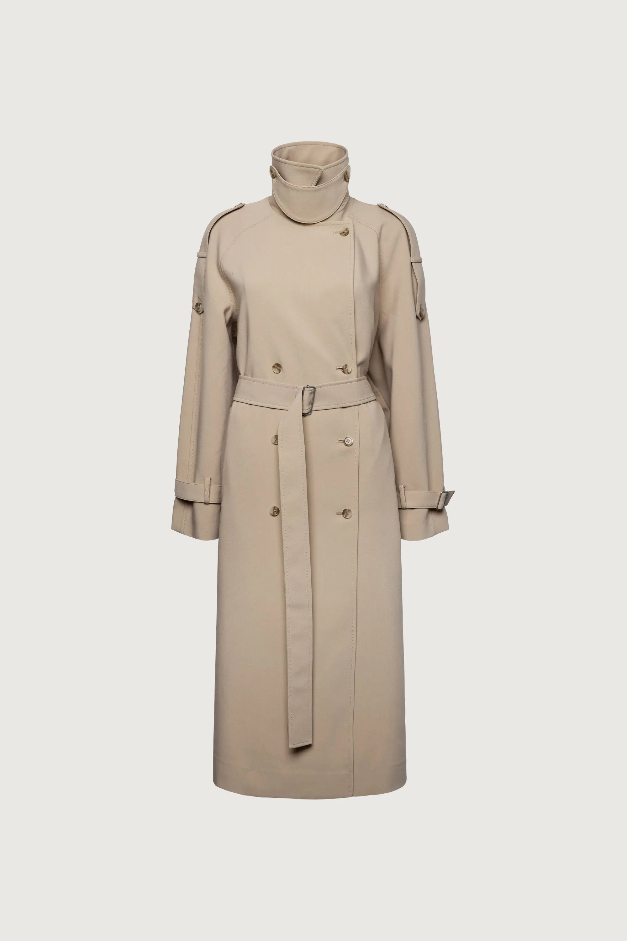OVERSIZED TRENCH COAT WITH FUNNEL NECK sold by OAK AND FORT product image thumbnail 4