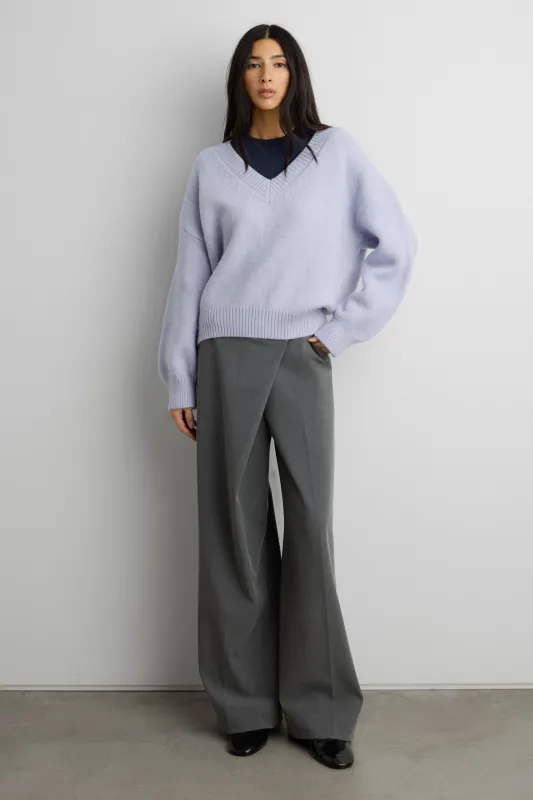 RIBBED KNIT V-NECK SWEATER sold by OAK AND FORT