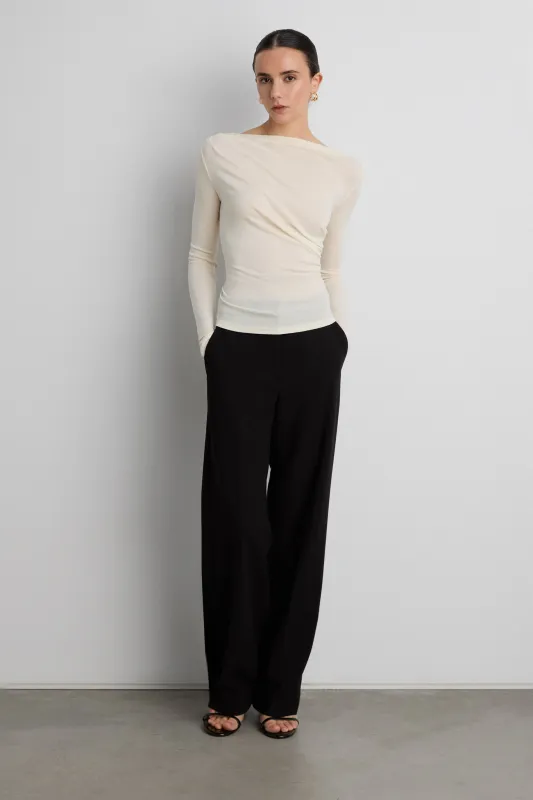 RUCHED LONG SLEEVE TOP sold by OAK AND FORT