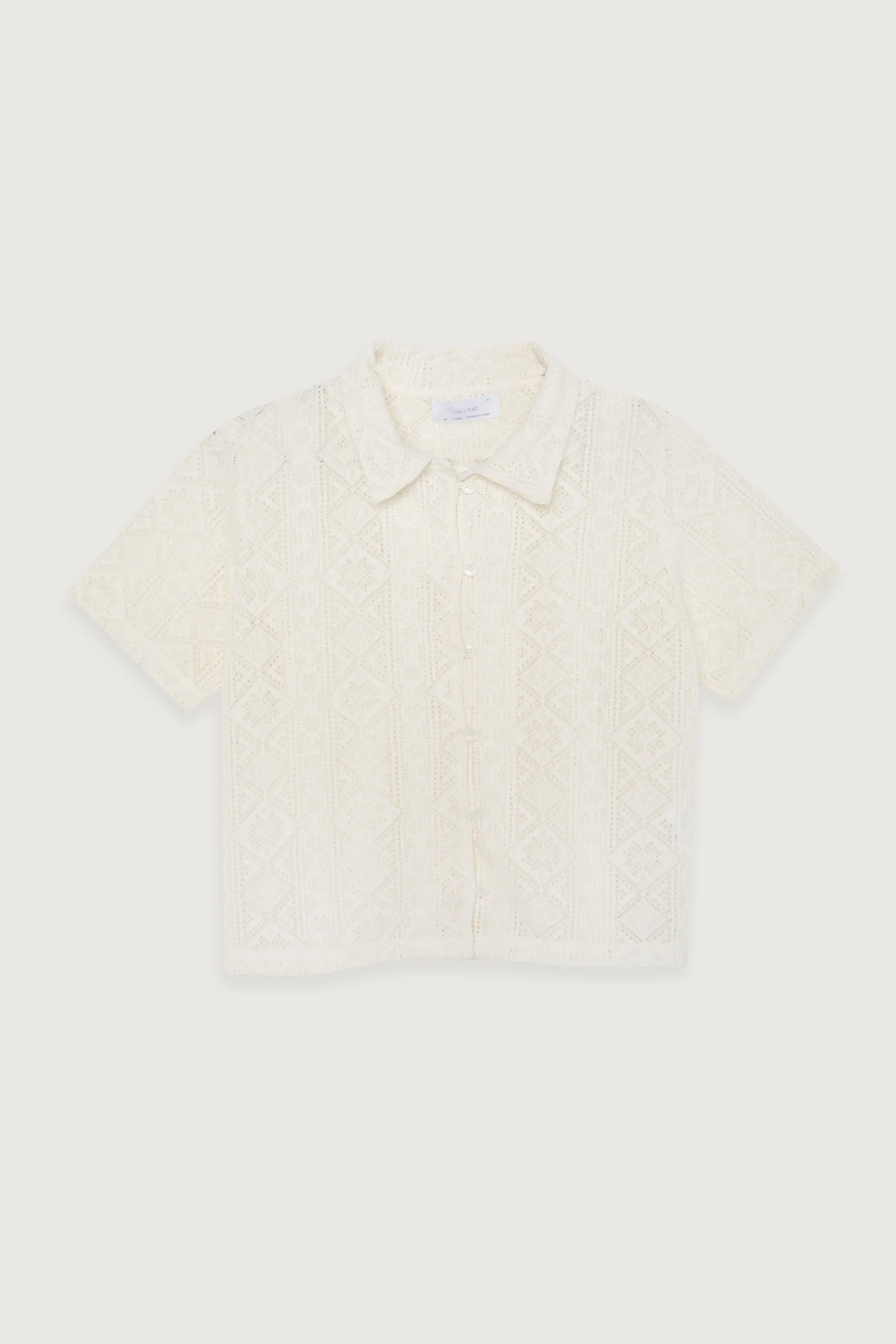 LACE BUTTON UP TOP sold by OAK AND FORT product image thumbnail 4