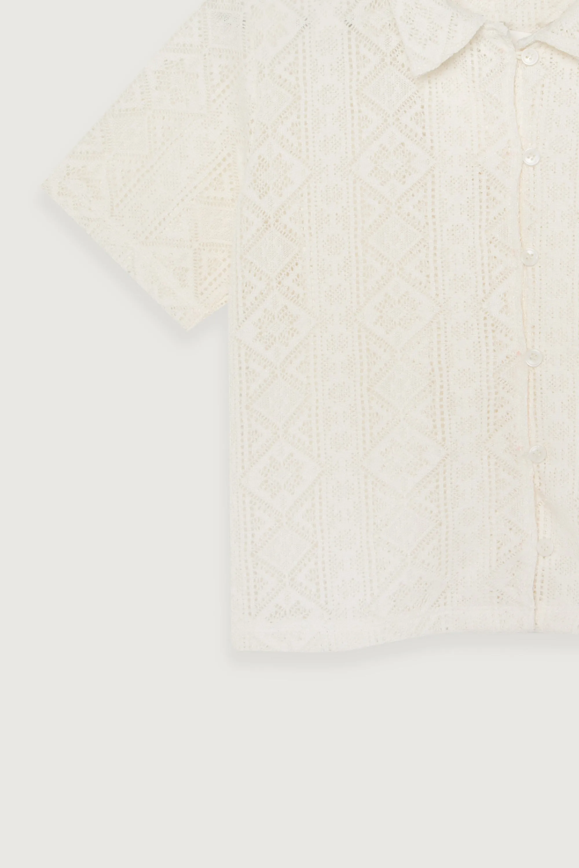 LACE BUTTON UP TOP sold by OAK AND FORT product image thumbnail 5