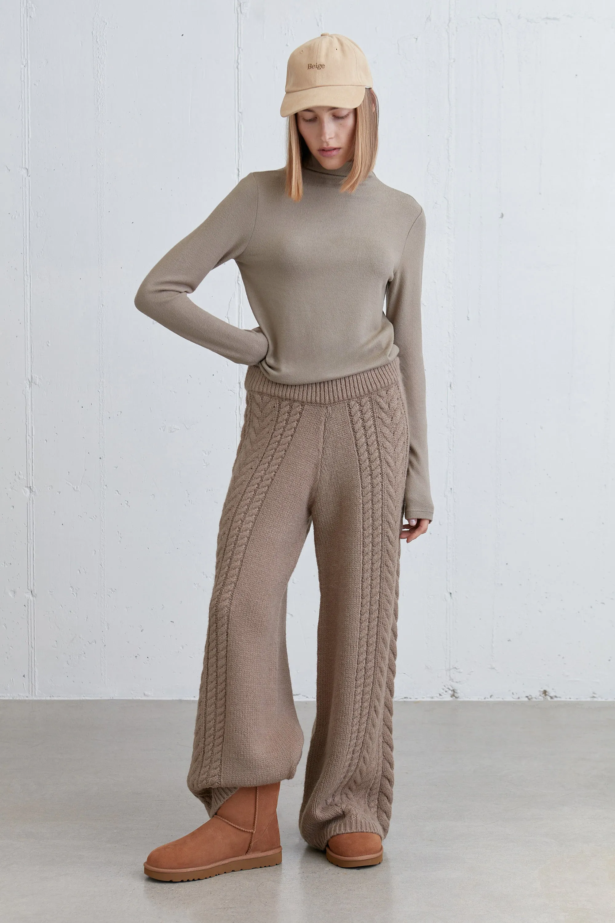CABLE KNIT PANT sold by OAK AND FORT product image thumbnail 3