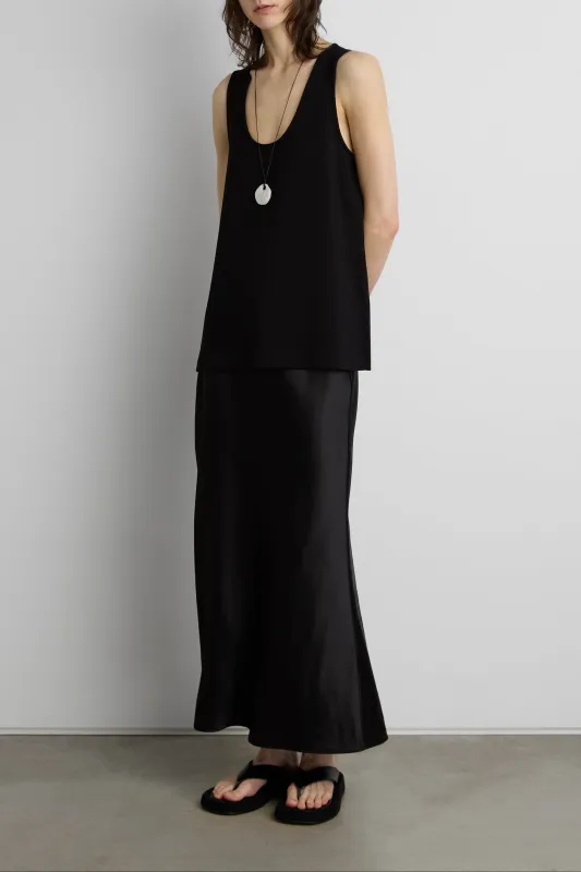 SATIN MIDI SKIRT sold by OAK AND FORT