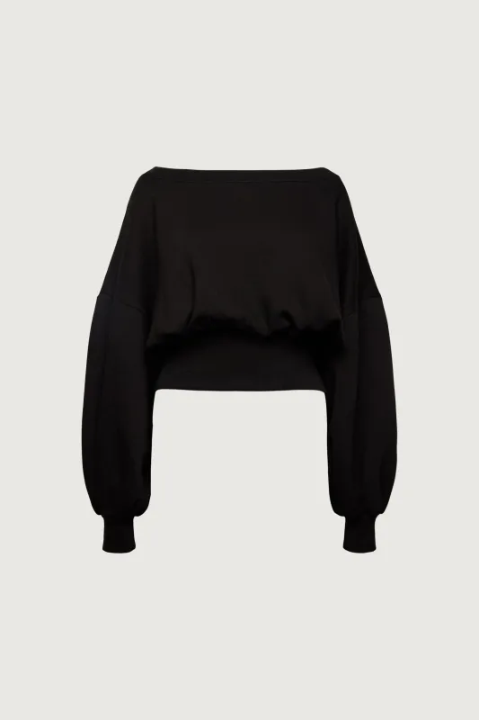 SWEATSHIRT WITH ZIP-BACK WAIST sold by OAK AND FORT