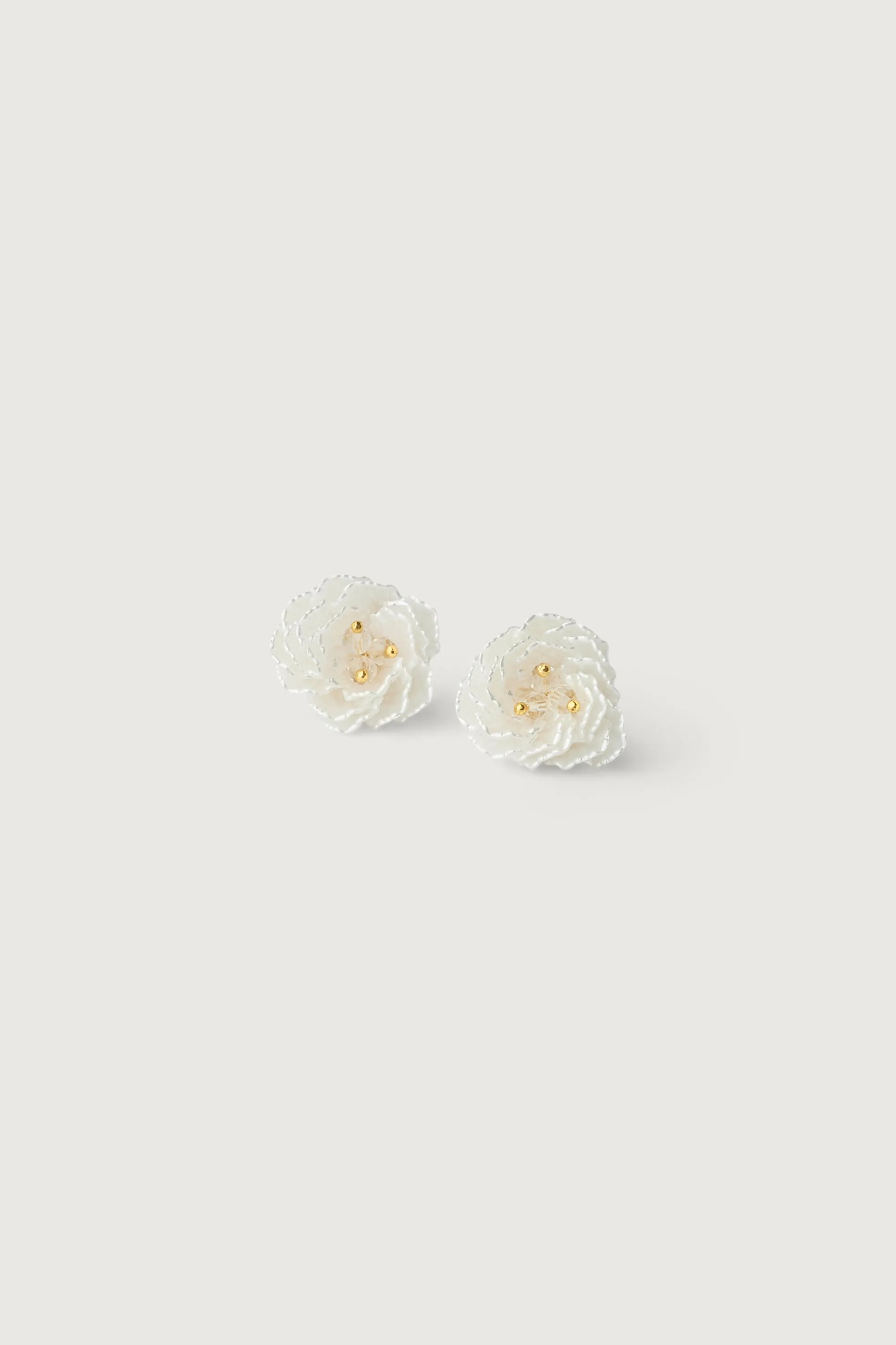 FLORAL BEAD STUD EARRINGS sold by OAK AND FORT