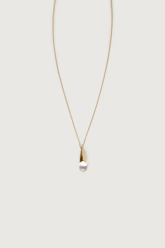 METALLIC DROP LONG NECKLACE sold by OAK AND FORT