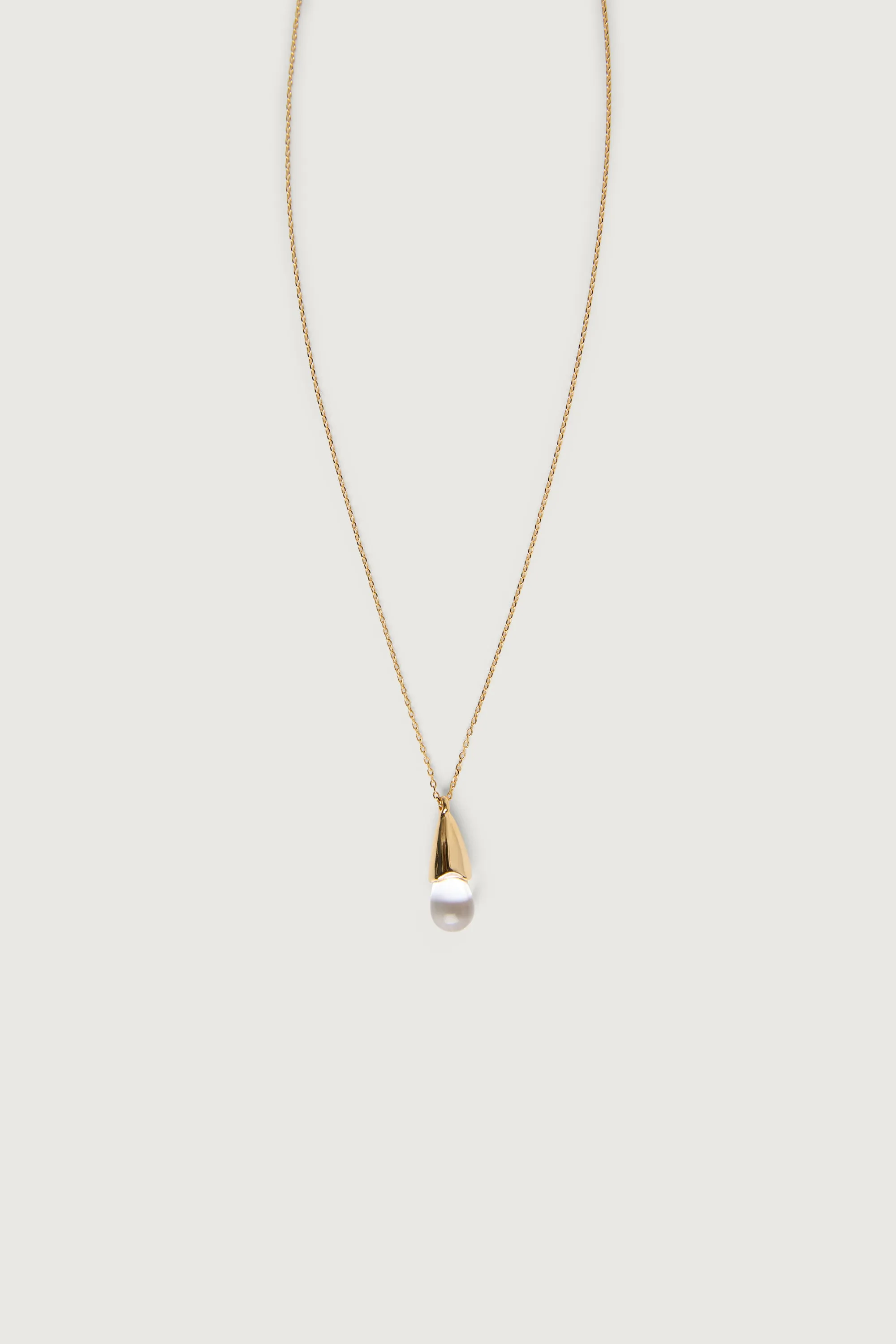 METALLIC DROP LONG NECKLACE sold by OAK AND FORT