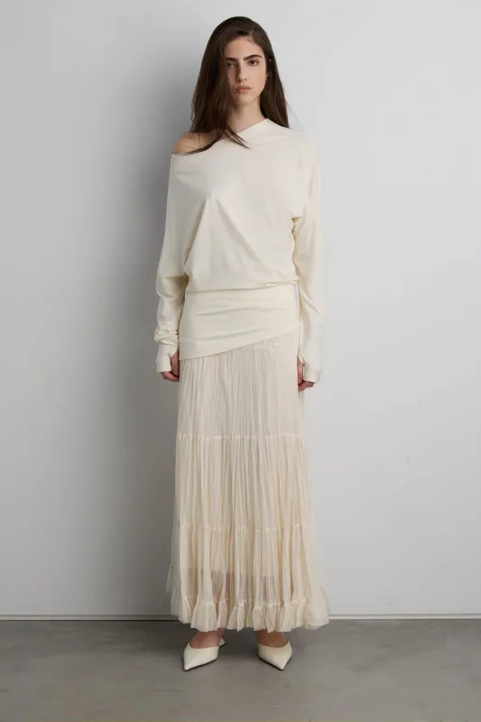 DRAPED SLOUCHY PULLOVER SHIRT sold by OAK AND FORT