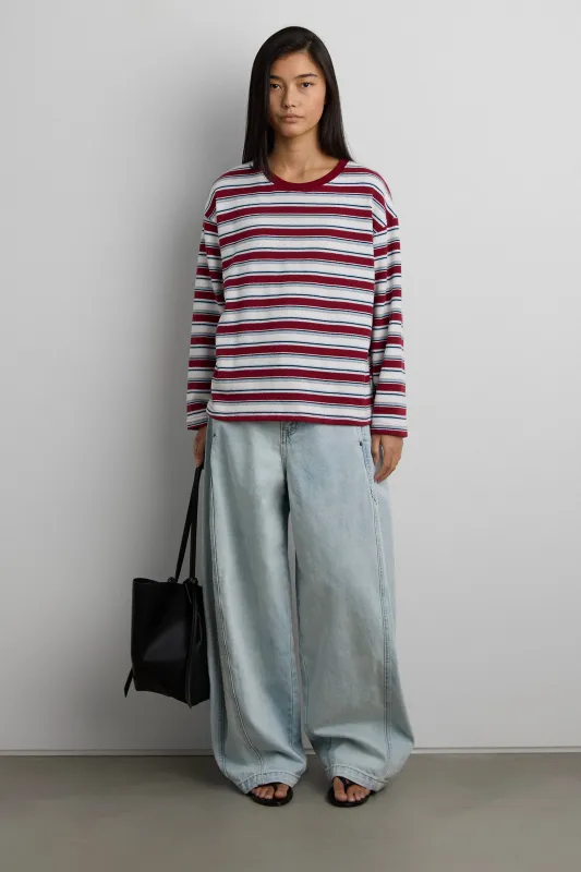 STRIPED PULLOVER SHIRT made by OAK AND FORT