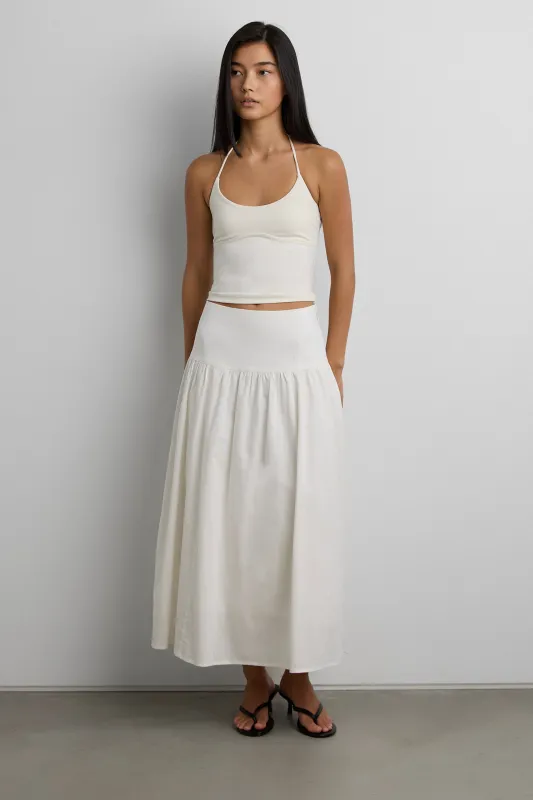 LINEN MIDI SKIRT made by OAK AND FORT