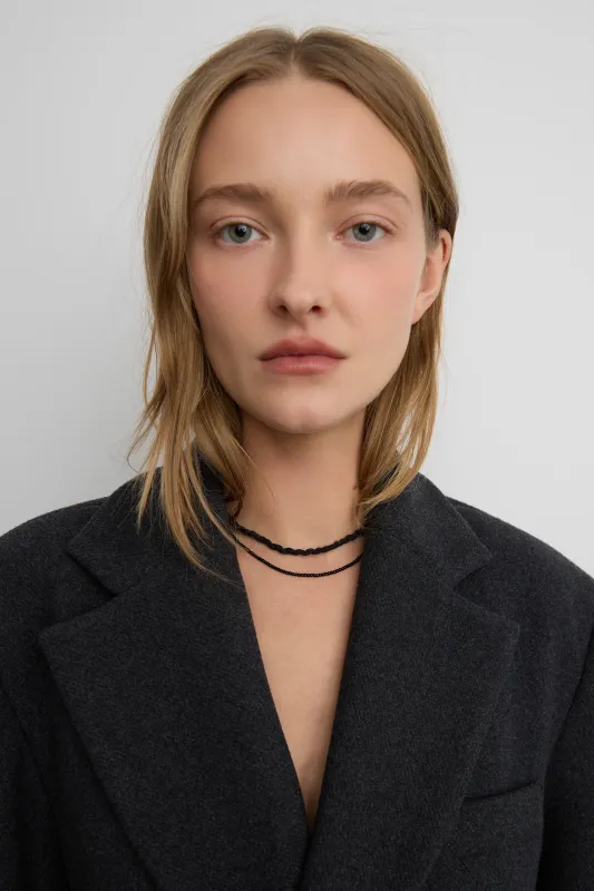 LAYERED NECKLACE WITH PENDANTS made by OAK AND FORT