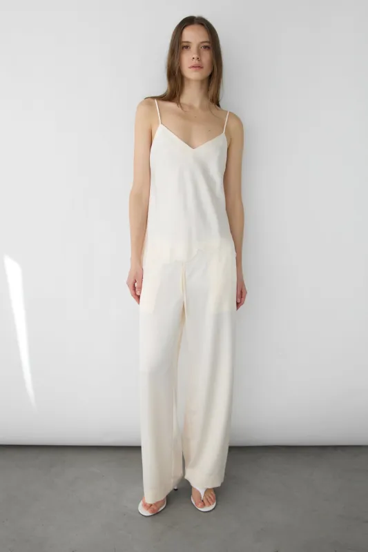 SATIN DRAWSTRING PANT made by OAK AND FORT