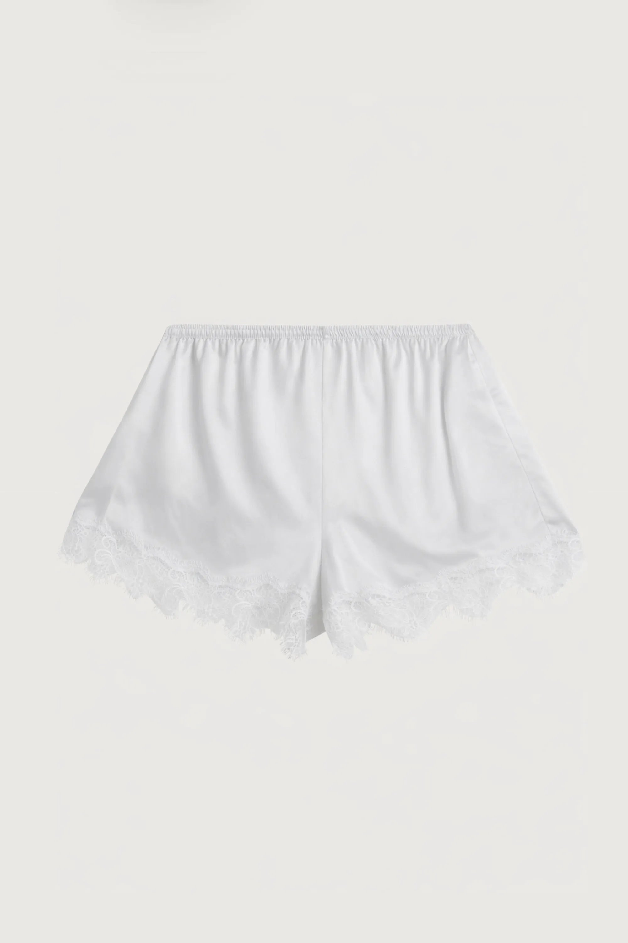 SATIN SHORT WITH LACE HEM sold by OAK AND FORT product image thumbnail 5