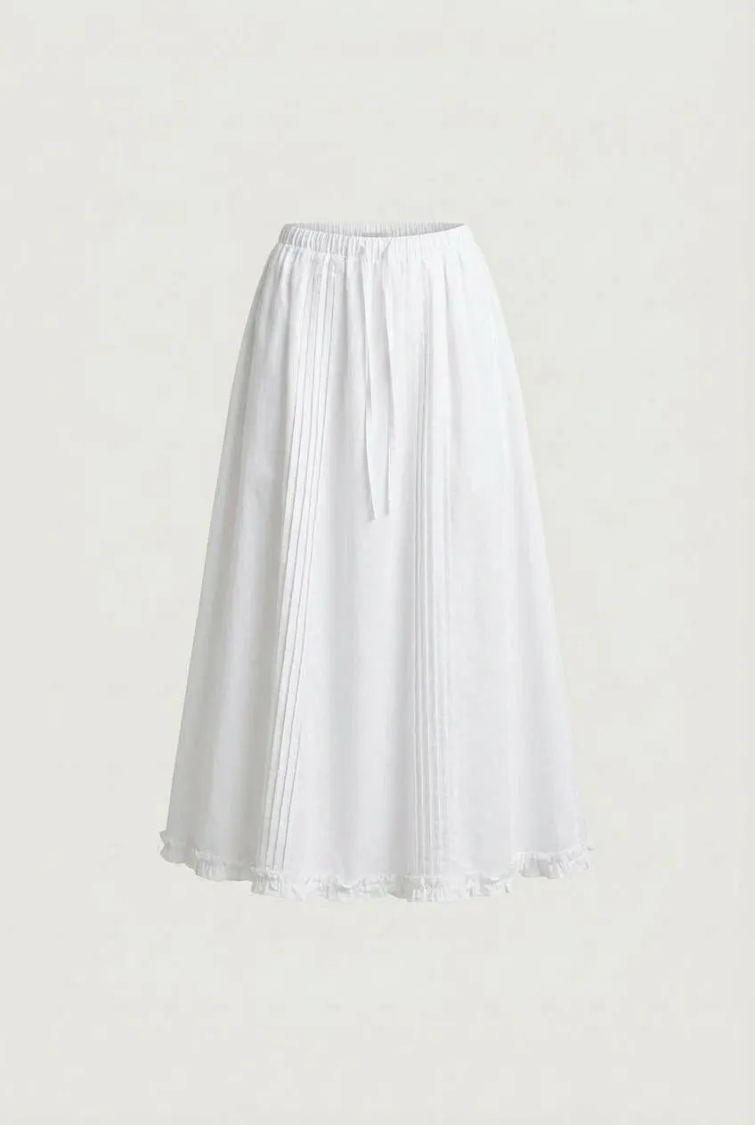 DRAWSTRING WAIST MAXI SKIRT sold by OAK AND FORT product image thumbnail 4