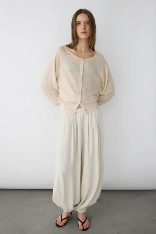 LINEN BLEND CARDIGAN made by OAK AND FORT