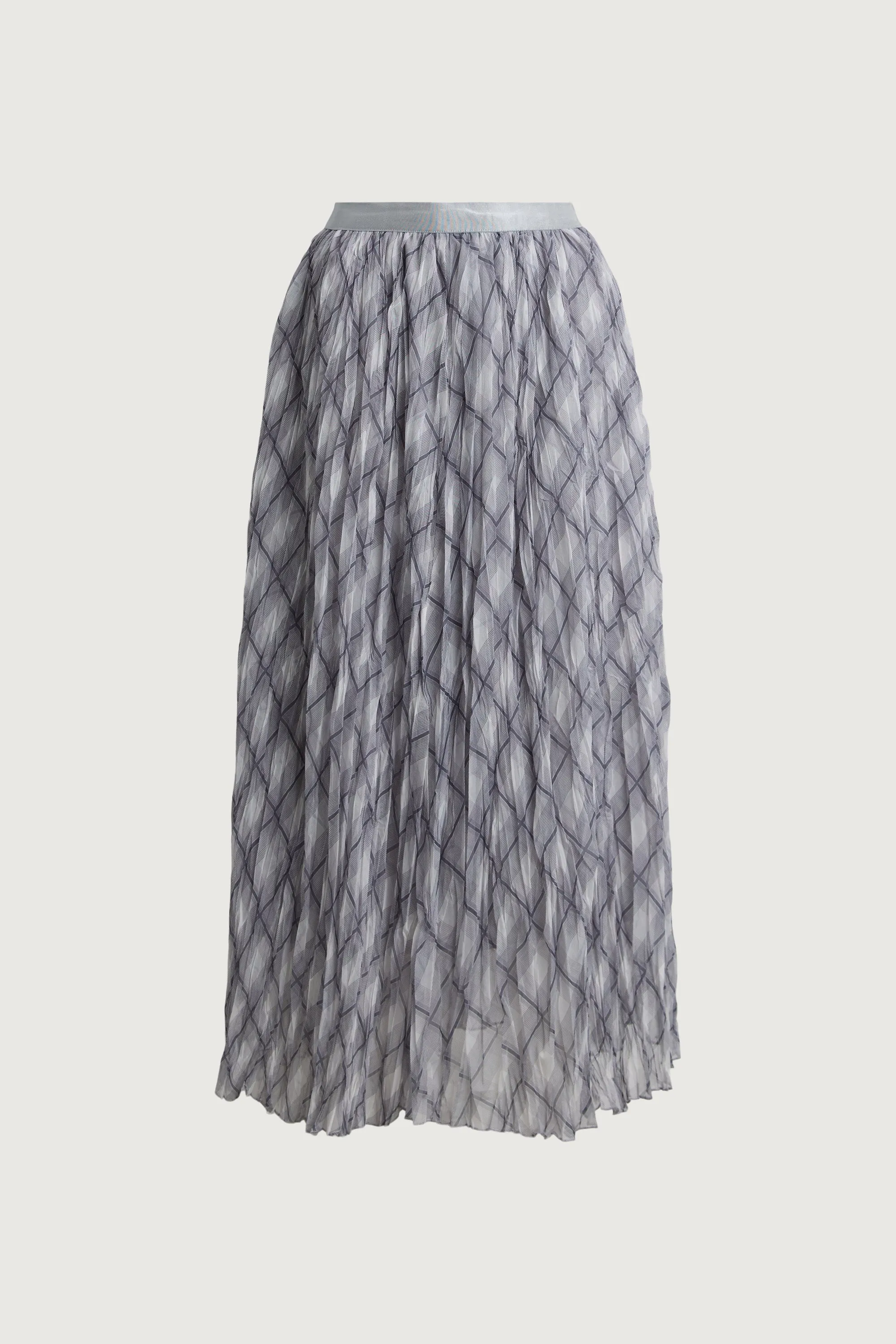 PLAID PLEATED MAXI SKIRT sold by OAK AND FORT product image thumbnail 5