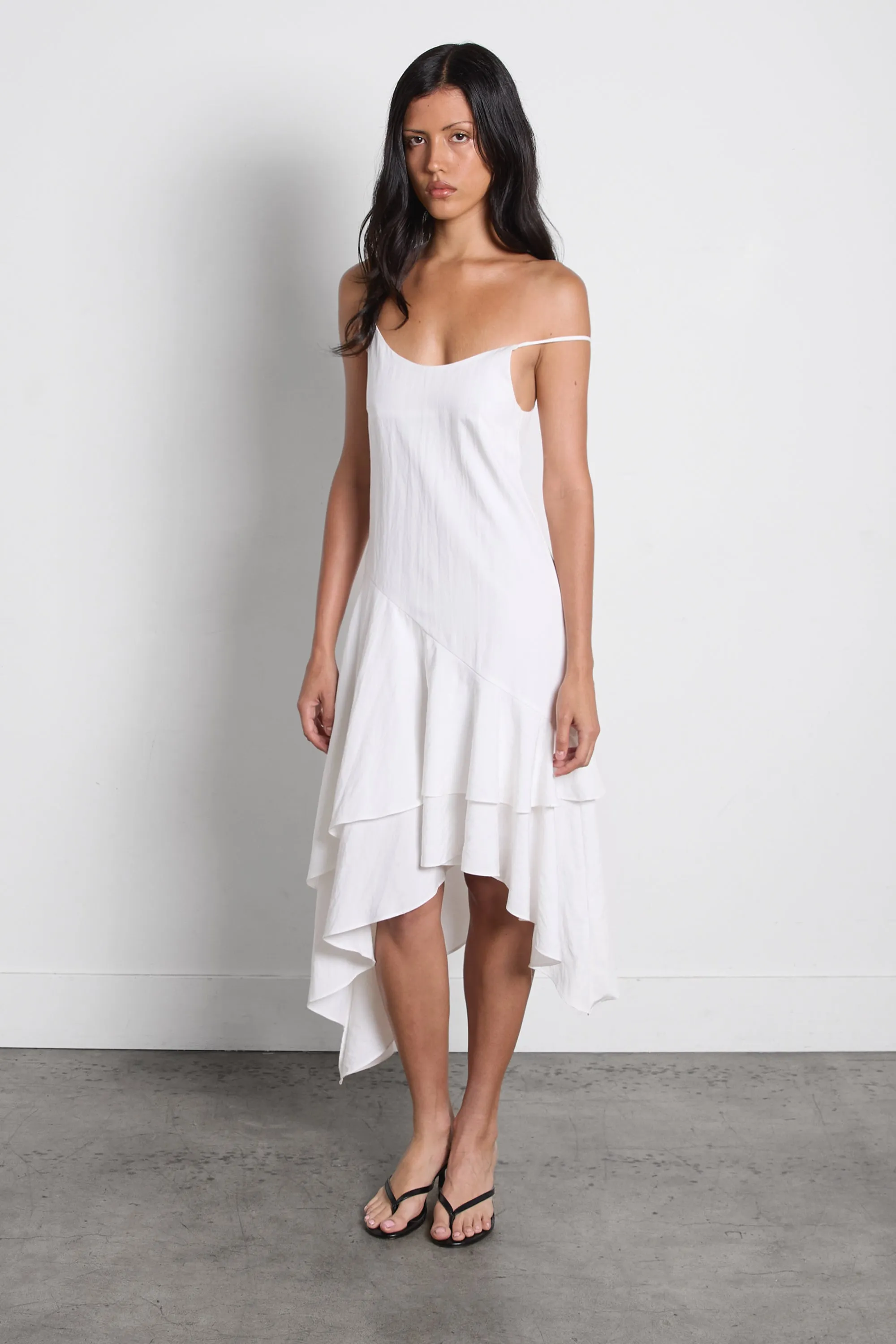 TIERED RUFFLE CAMI DRESS sold by OAK AND FORT