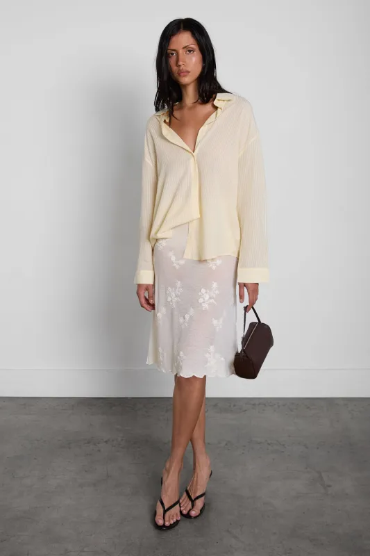 OVERSIZED PINSTRIPE SHIRT made by OAK AND FORT