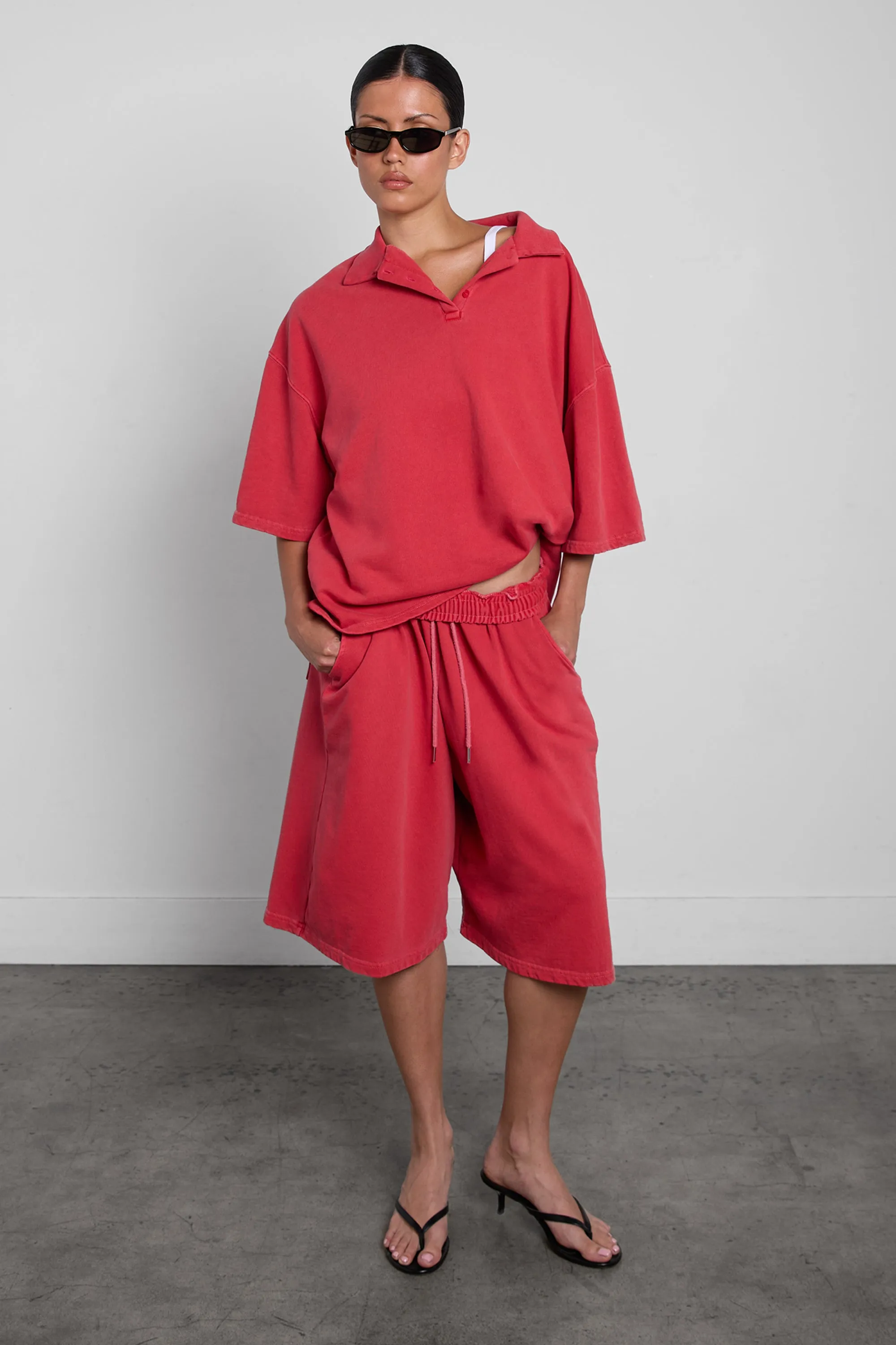 VINTAGE WASH SWEATSHORT sold by OAK AND FORT product image thumbnail 4