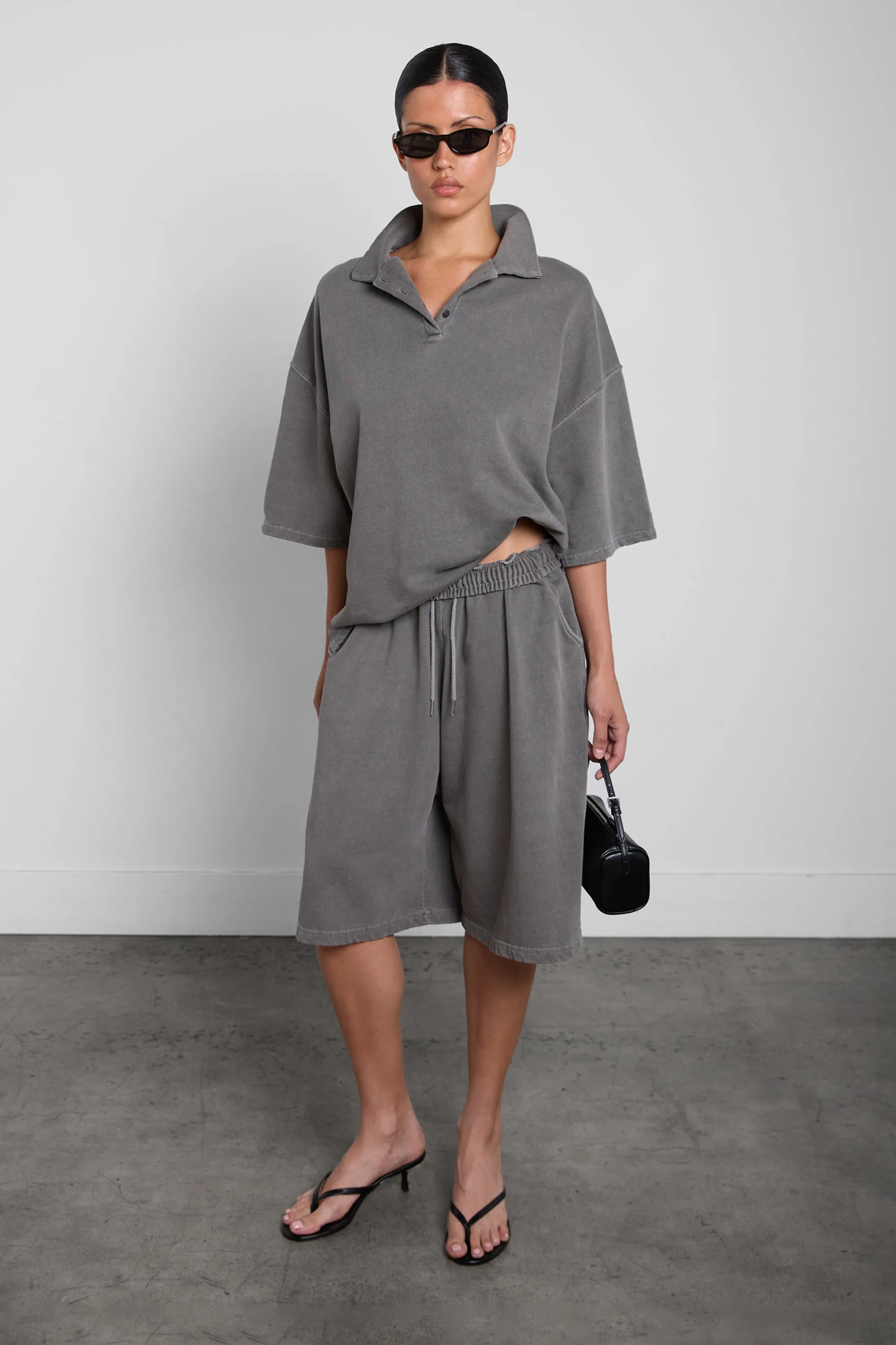 VINTAGE WASH SWEATSHORT sold by OAK AND FORT