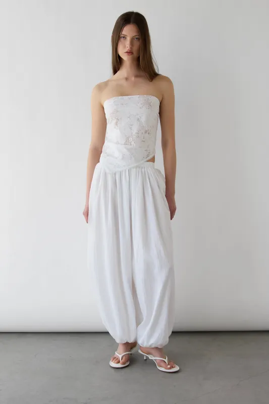 FLORAL TOP WITH LACE HEM made by OAK AND FORT