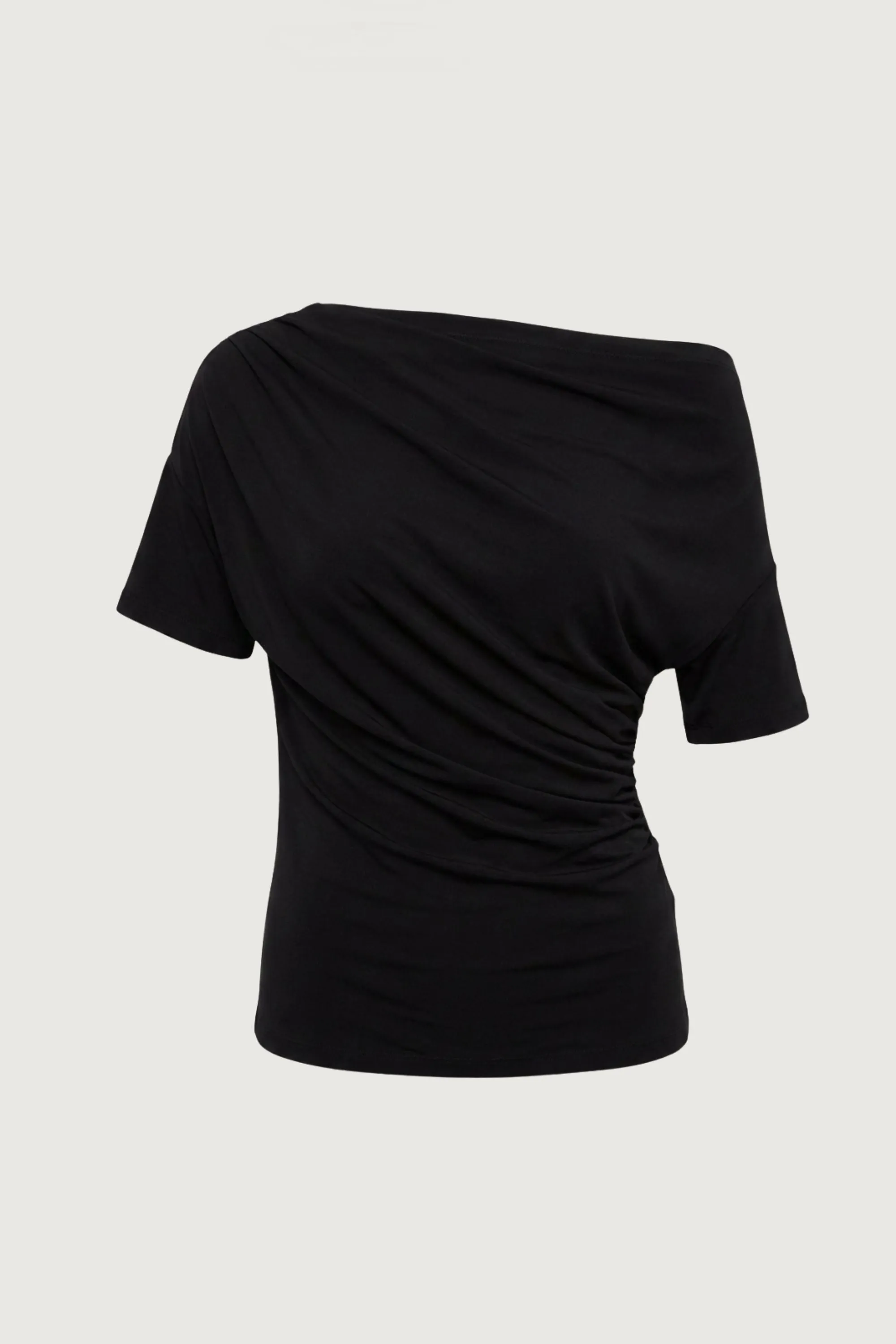 BOAT NECK TOP WITH SHIRRED SIDE DETAIL sold by OAK AND FORT product image thumbnail 5
