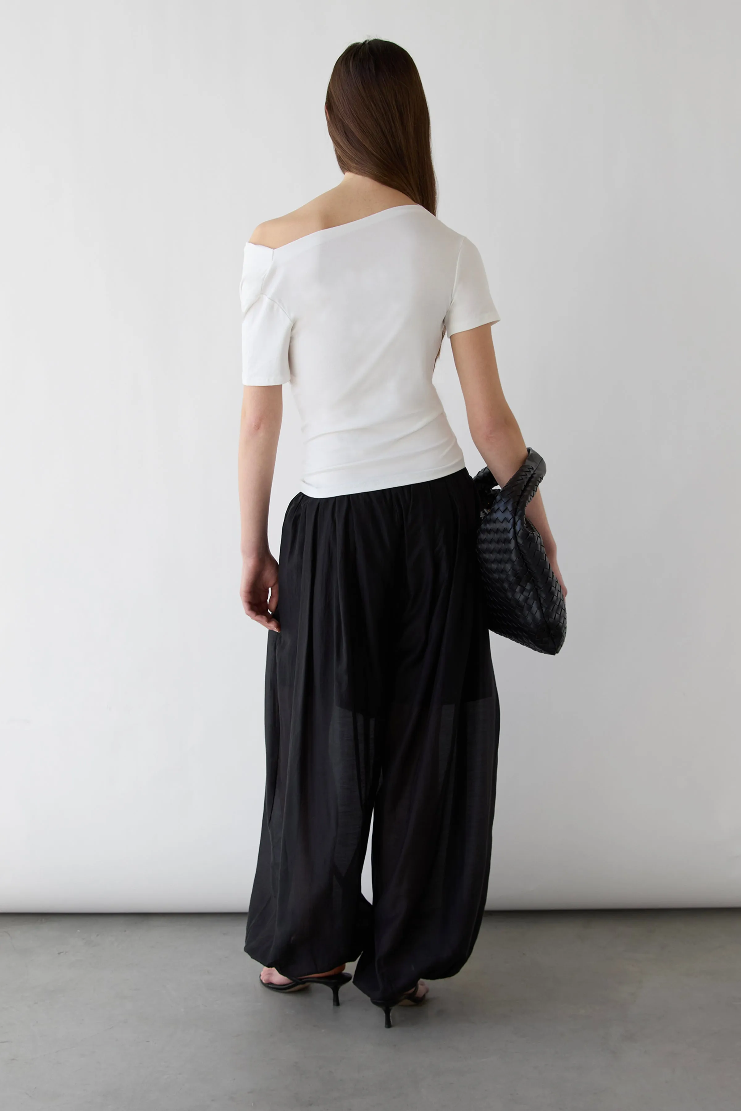 BOAT NECK TOP WITH SHIRRED SIDE DETAIL sold by OAK AND FORT product image thumbnail 4