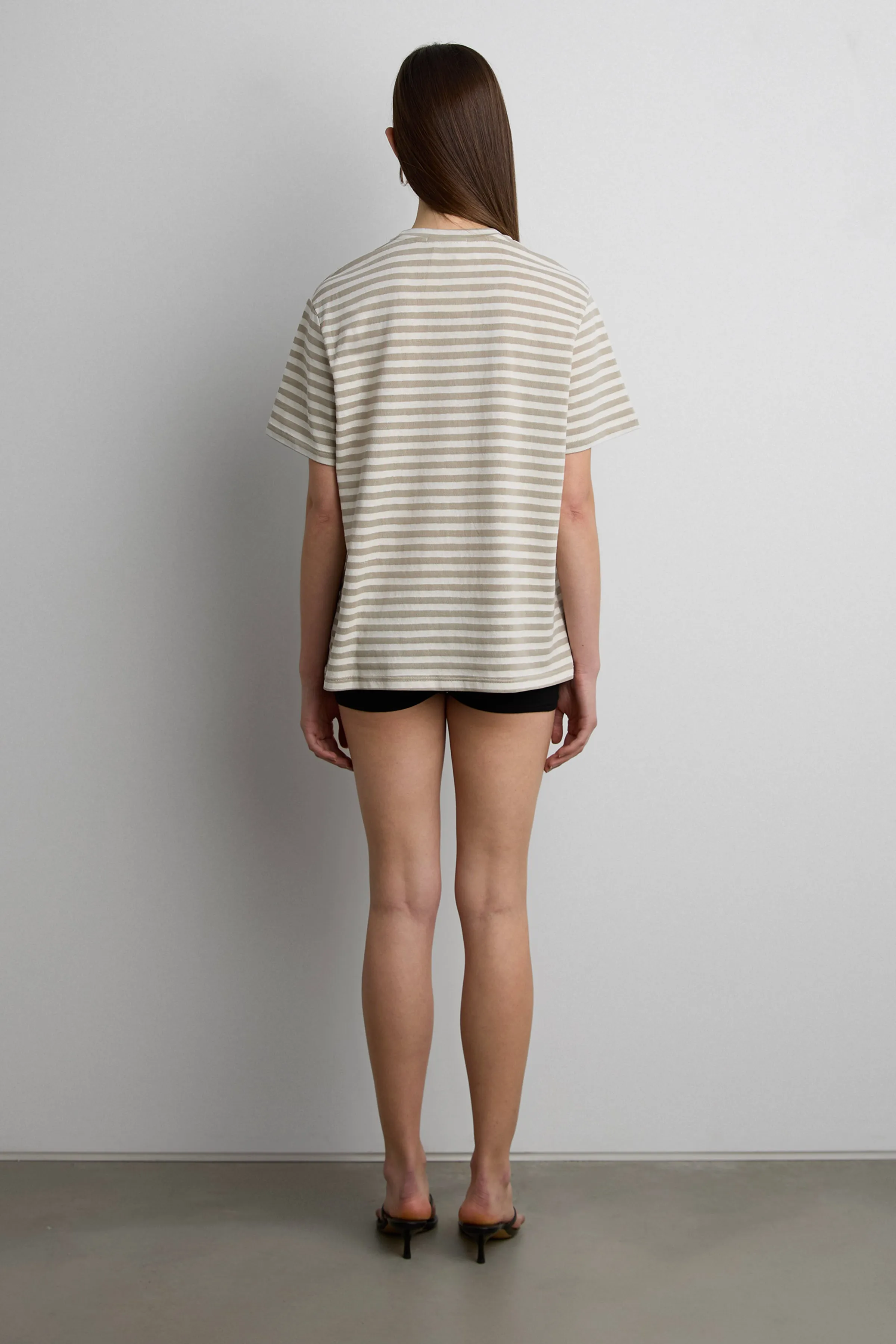 RELAXED STRIPE SHORT SLEEVE T-SHIRT sold by OAK AND FORT product image thumbnail 4