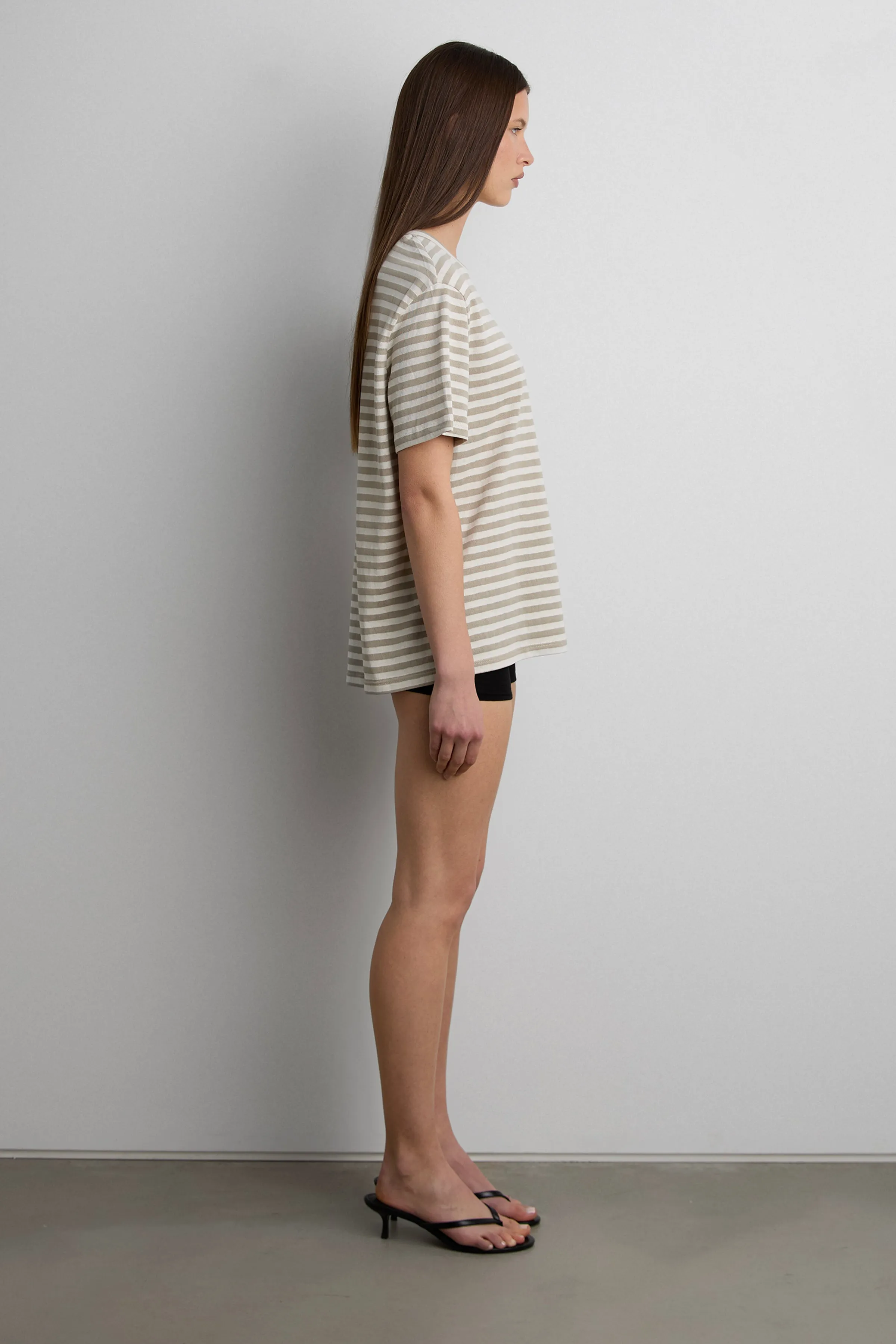 RELAXED STRIPE SHORT SLEEVE T-SHIRT sold by OAK AND FORT product image thumbnail 3