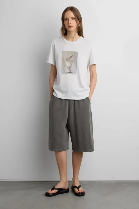 OVERSIZED GRAPHIC CREWNECK T-SHIRT made by OAK AND FORT