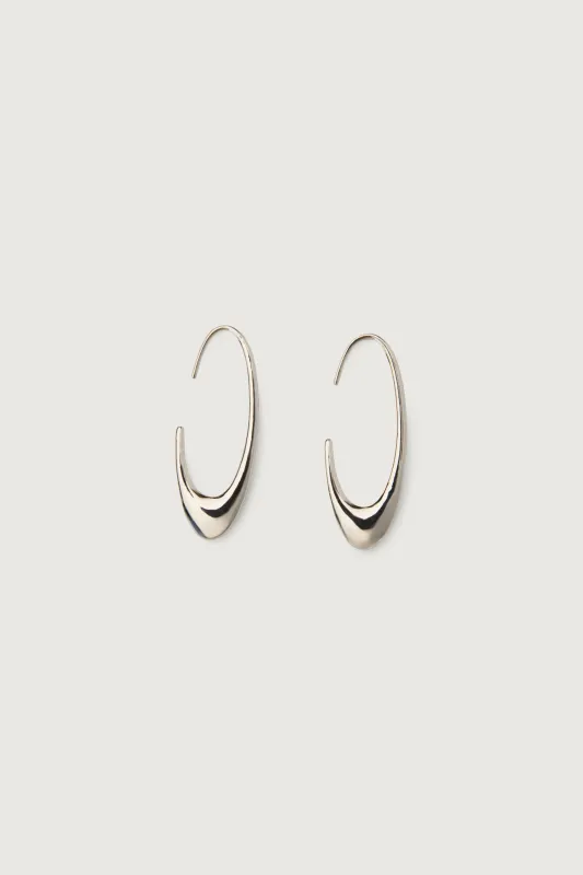 OVAL HOOP EARRING made by OAK AND FORT