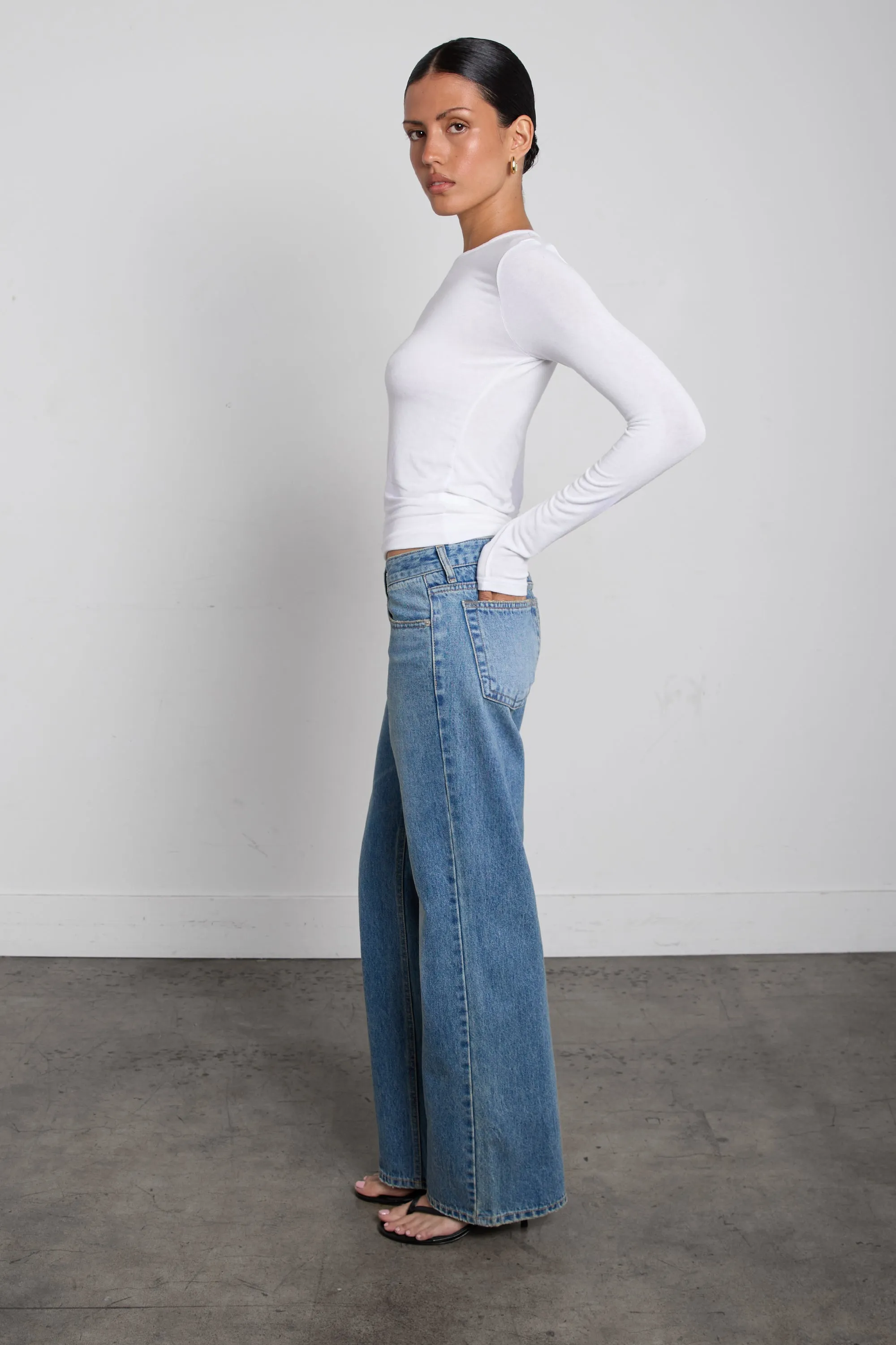 VINTAGE WASH STRAIGHT JEAN sold by OAK AND FORT product image thumbnail 3
