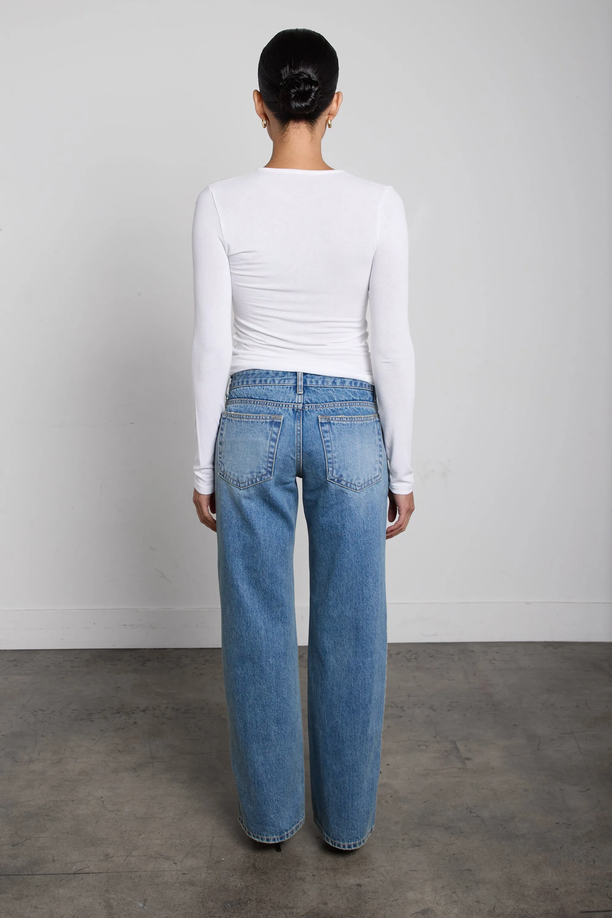 VINTAGE WASH STRAIGHT JEAN sold by OAK AND FORT product image thumbnail 4