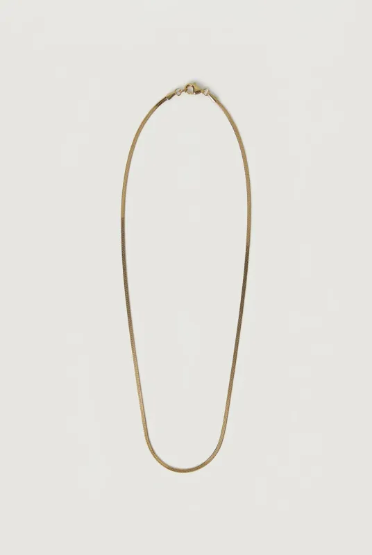 THIN SNAKE CHAIN NECKLACE made by OAK AND FORT