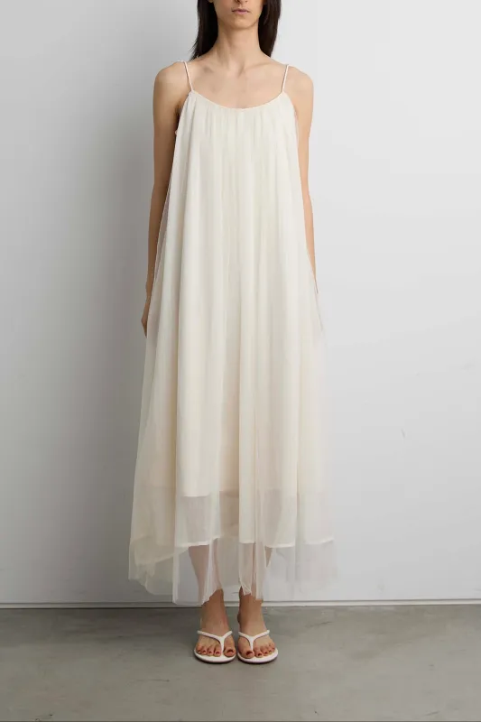 SHEER FLOWY MAXI DRESS made by OAK AND FORT