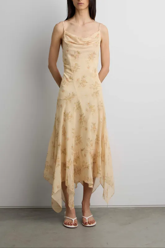 SHEER FLORAL SLIP DRESS made by OAK AND FORT