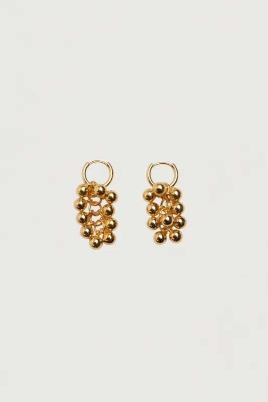 BERRY BEADED DROP EARRINGS made by OAK AND FORT