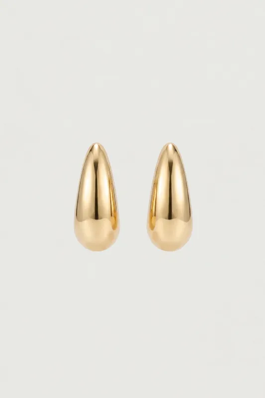CURVED HOOP EARRINGS made by OAK AND FORT
