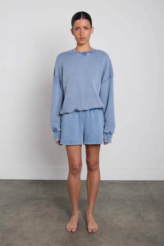 GARMENT DYED CREWNECK SWEATSHIRT made by OAK AND FORT