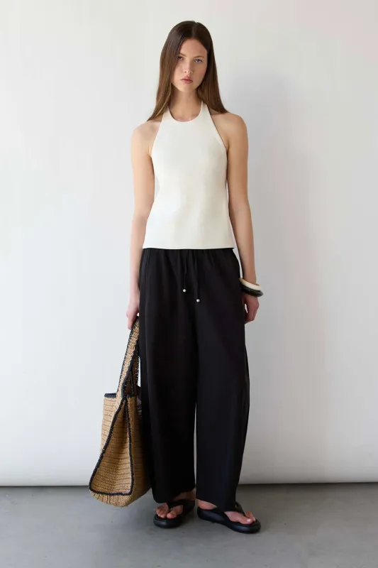 HALTER OPEN BACK TANK TOP made by OAK AND FORT