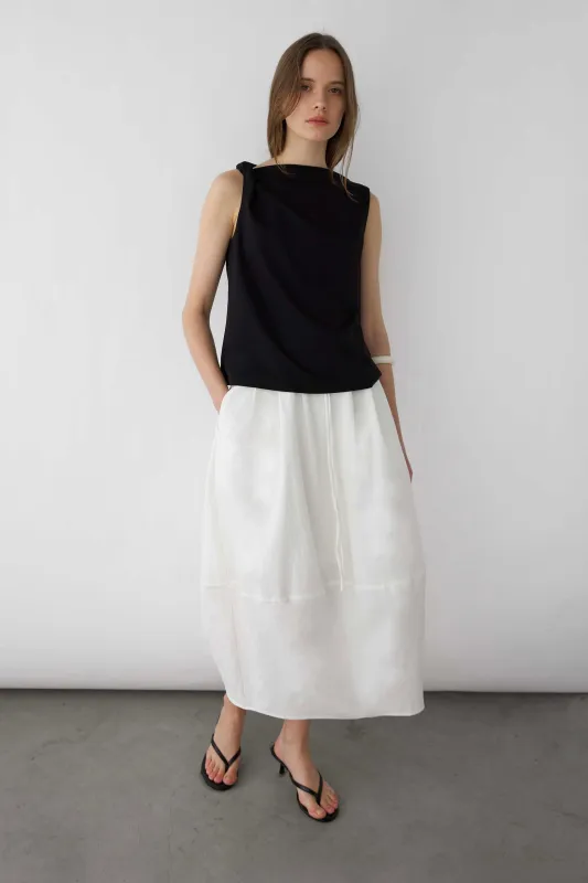 100% COTTON BOAT NECKLINE TANK made by OAK AND FORT
