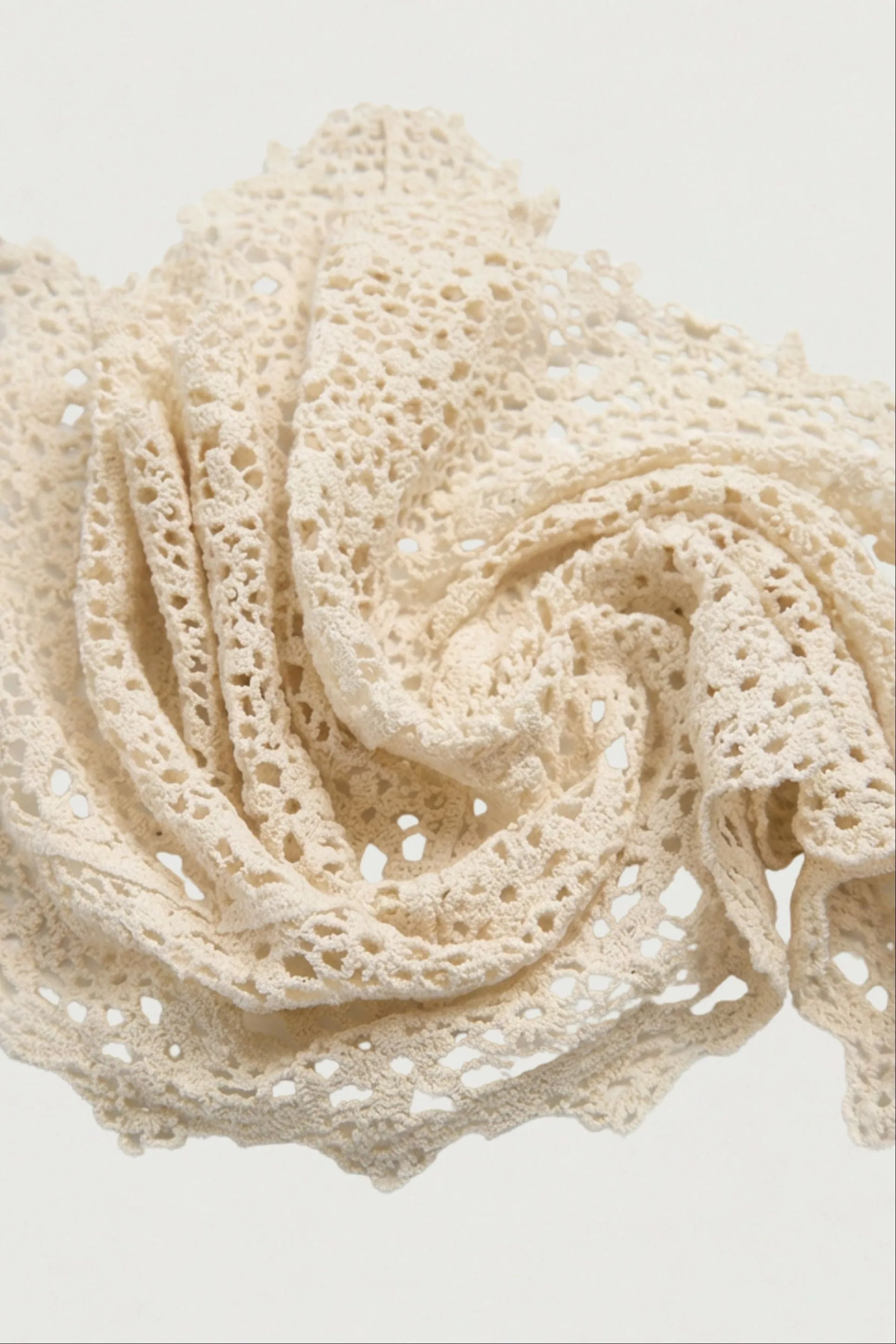 LACE KNIT TEXTURED SCARF sold by OAK AND FORT product image thumbnail 2