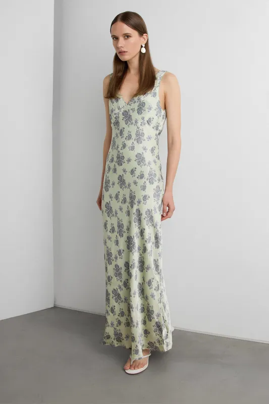 VINTAGE FLORAL MAXI DRESS made by OAK AND FORT