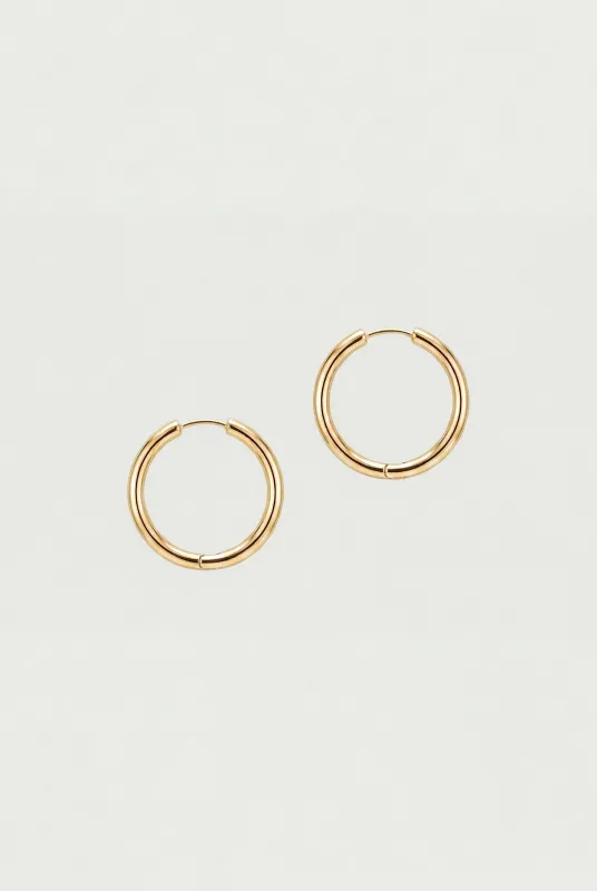 LARGE HOOP EARRINGS WITH HINGE made by OAK AND FORT