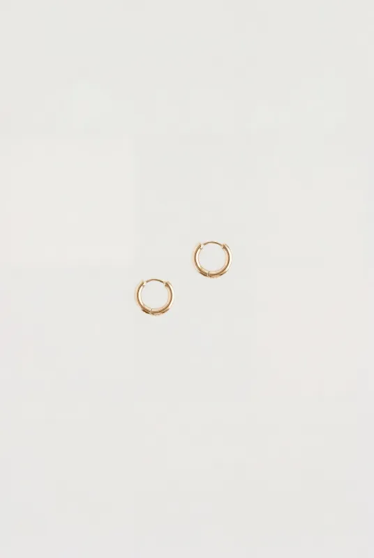 SMALL HOOP EARRINGS WITH HINGE made by OAK AND FORT