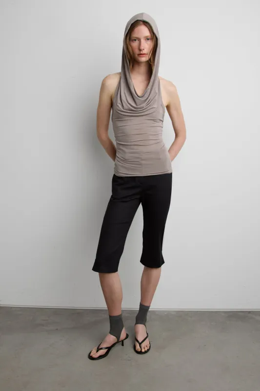 DRAPED COWL NECK SLEEVELESS TOP made by OAK AND FORT