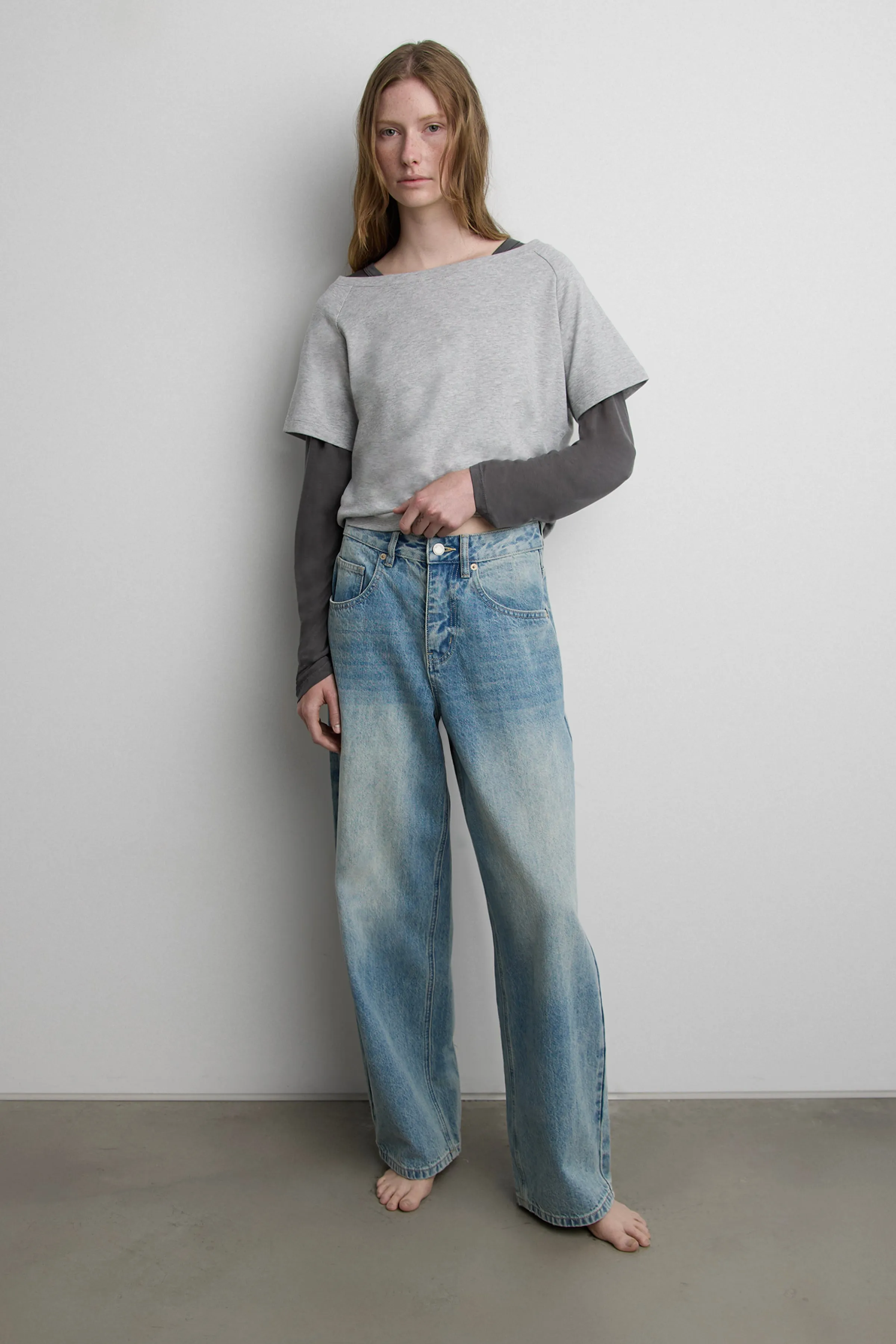 MID-RISE BAGGY JEAN sold by OAK AND FORT product image thumbnail 2