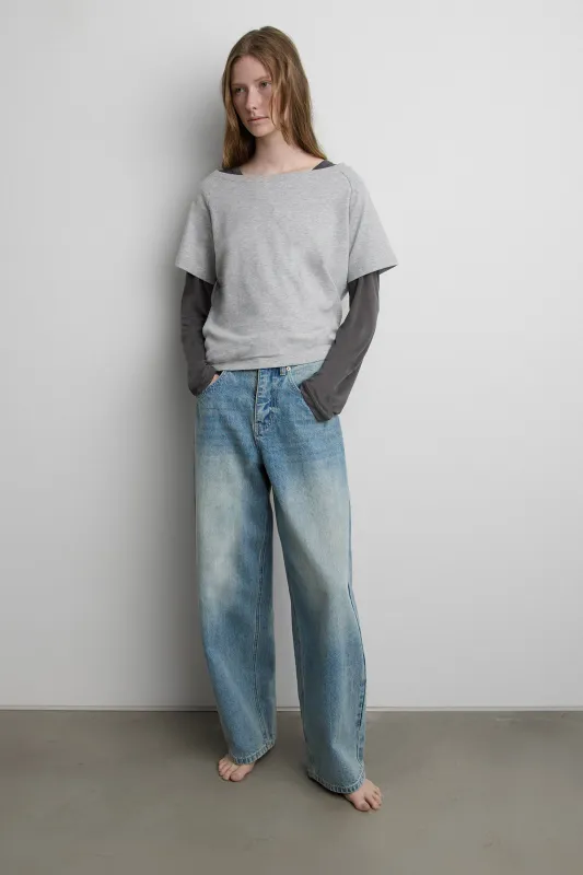 MID-RISE BAGGY JEAN made by OAK AND FORT