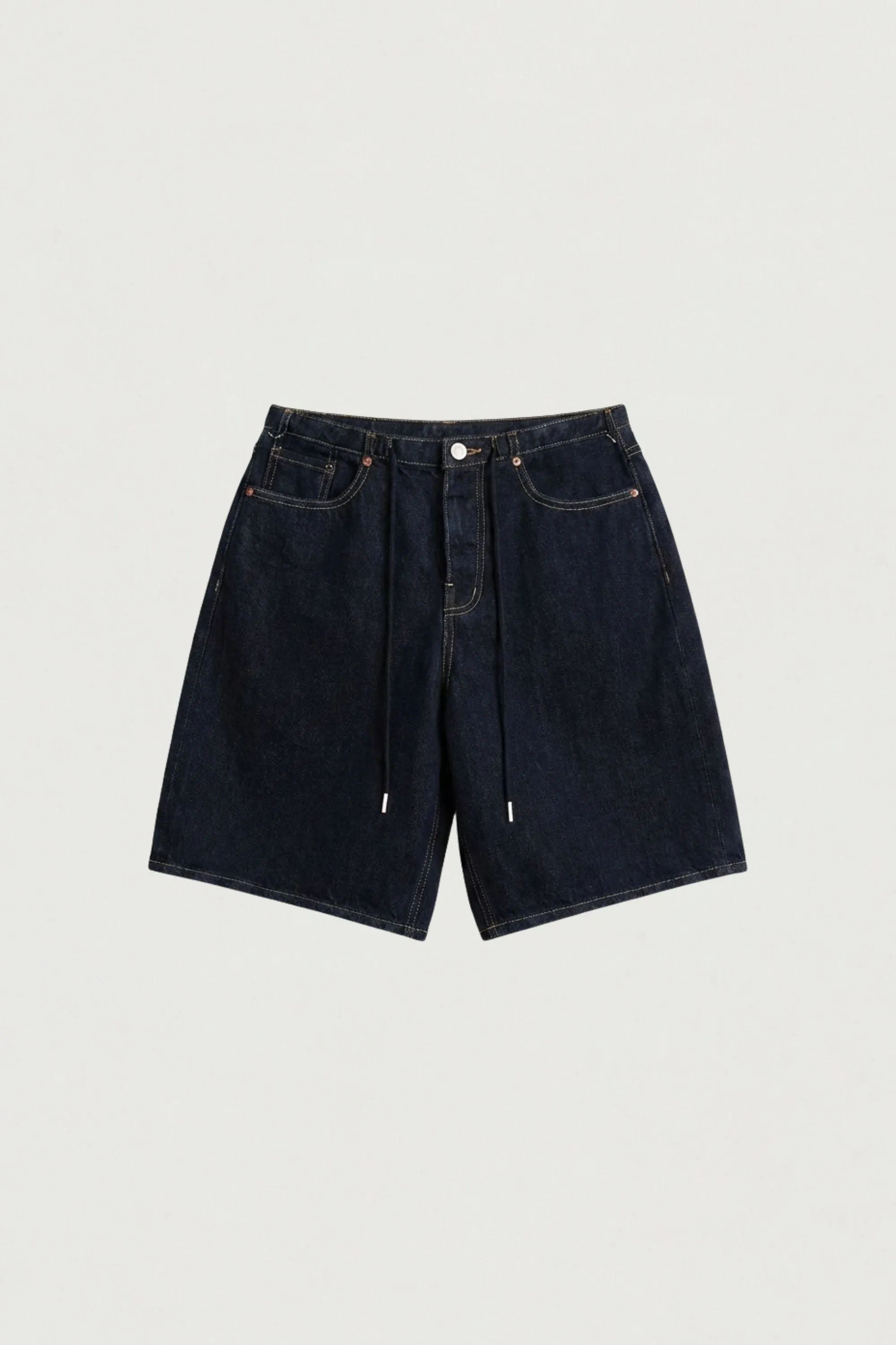 DENIM JORT WITH DRAWSTRING WAIST sold by OAK AND FORT product image thumbnail 5